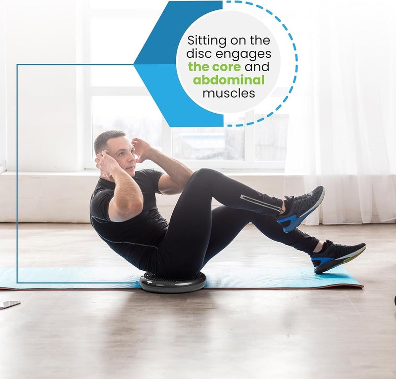 bintiva 2 Pack Wobble Cushion Balance Disc - Wiggle Seat & Balance Pad for Exercise, Physical Therapy, Sensory Kids - Stability Disc, Dog Balance Disc - Image 5